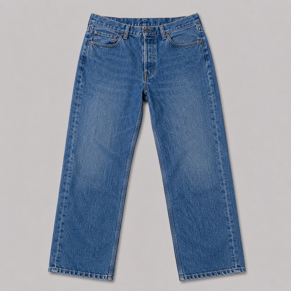 Levi's 505 Regular Fit Jeans Men's 38x30 Blue Straight Leg Denim Pants USA